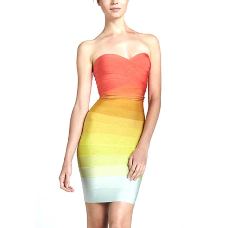 Bandażowa sukienka ołówkowa mini rozmiar S - obrazek 2