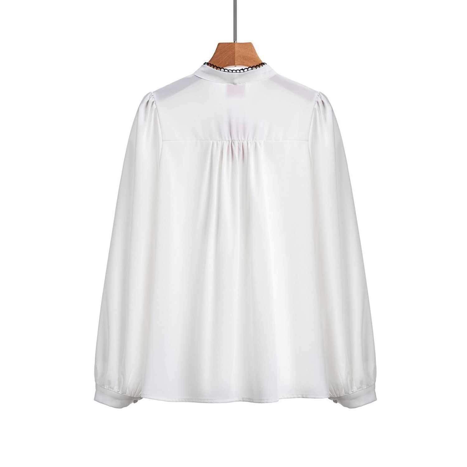 Damska elegancka bluzka z długim rękawem - obrazek 2