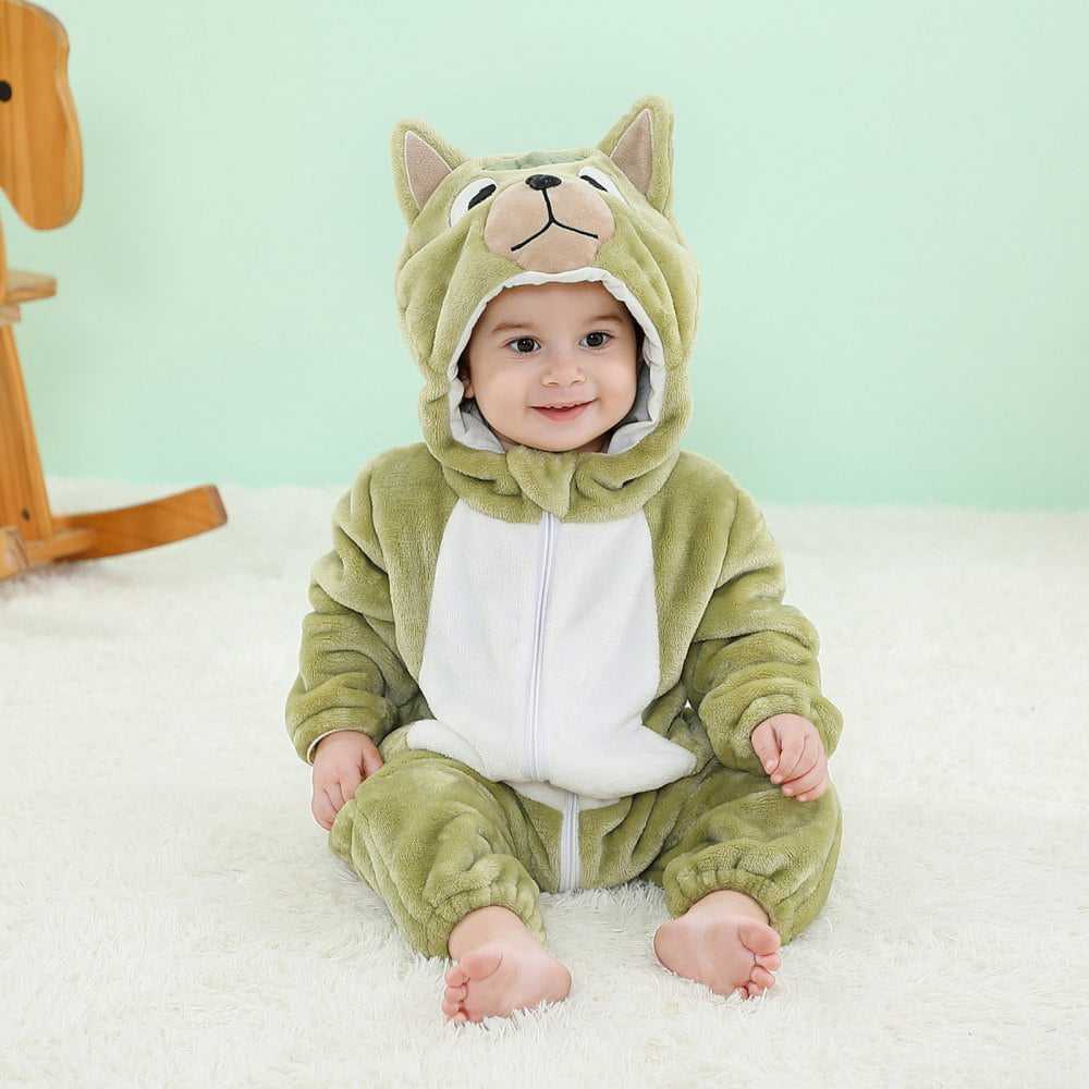 Zielona piżama dziecięca piesek rozmiar 70 - obrazek 3