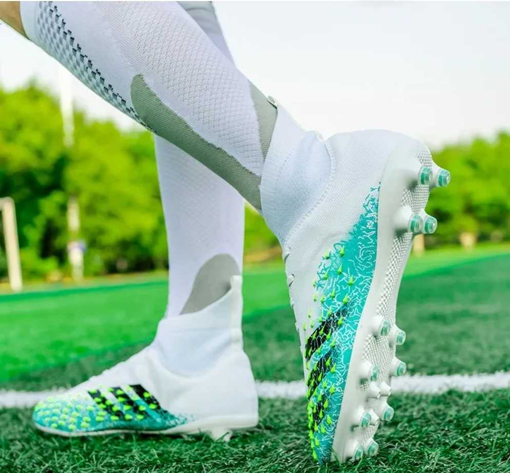 Buty piłkarskie męskie wysokie korki - obrazek 7