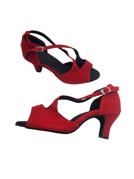 Damskie czerwone buty do tańca - obrazek 3