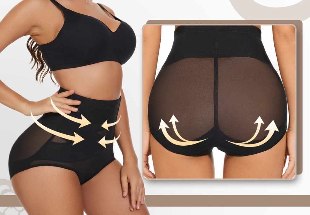 Majtki damskie modelujące z wysoką talią - obrazek 2