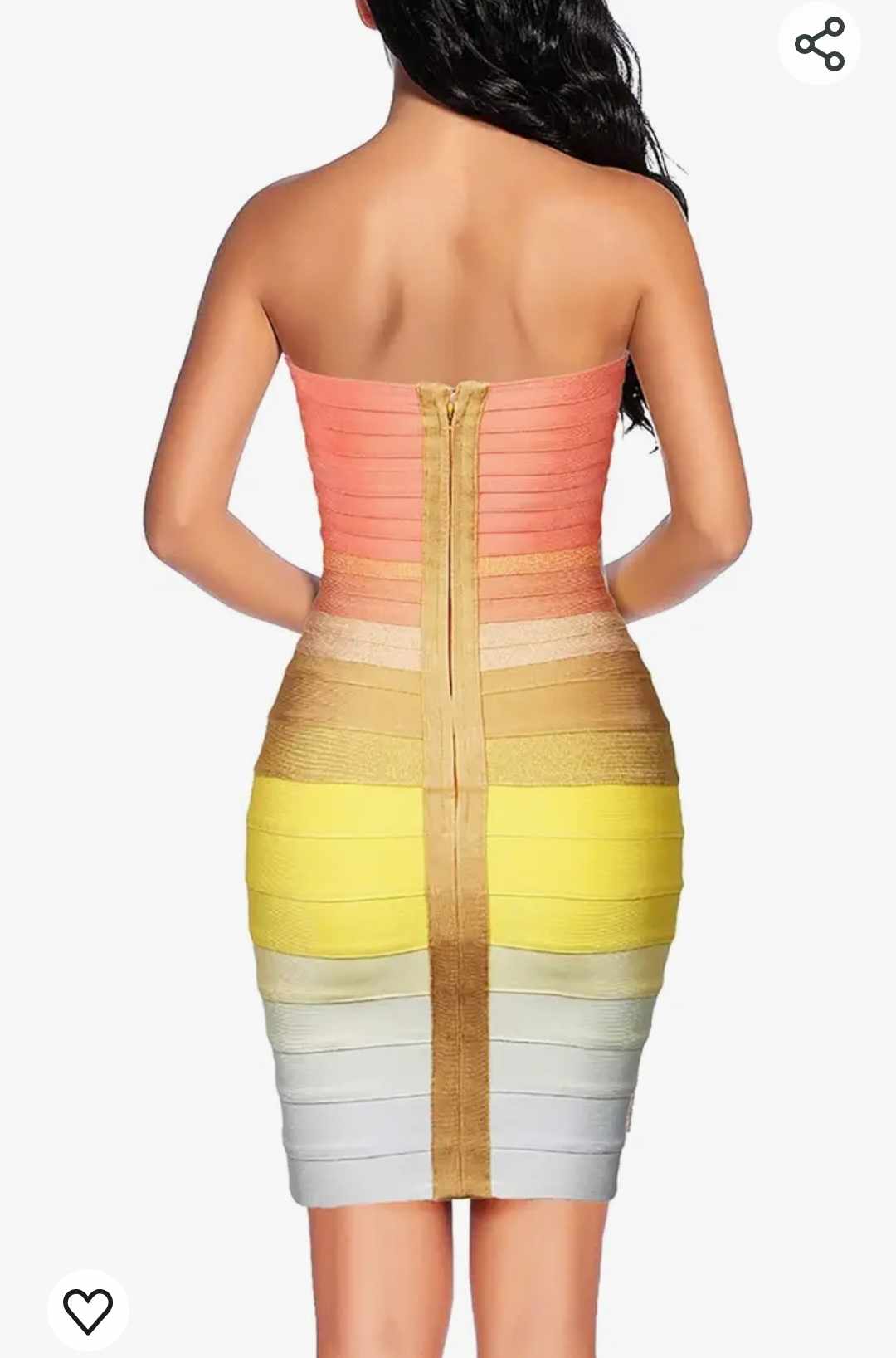 Bandażowa sukienka ołówkowa mini rozmiar S - obrazek 3