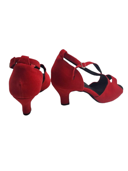 Damskie czerwone buty do tańca - obrazek 4