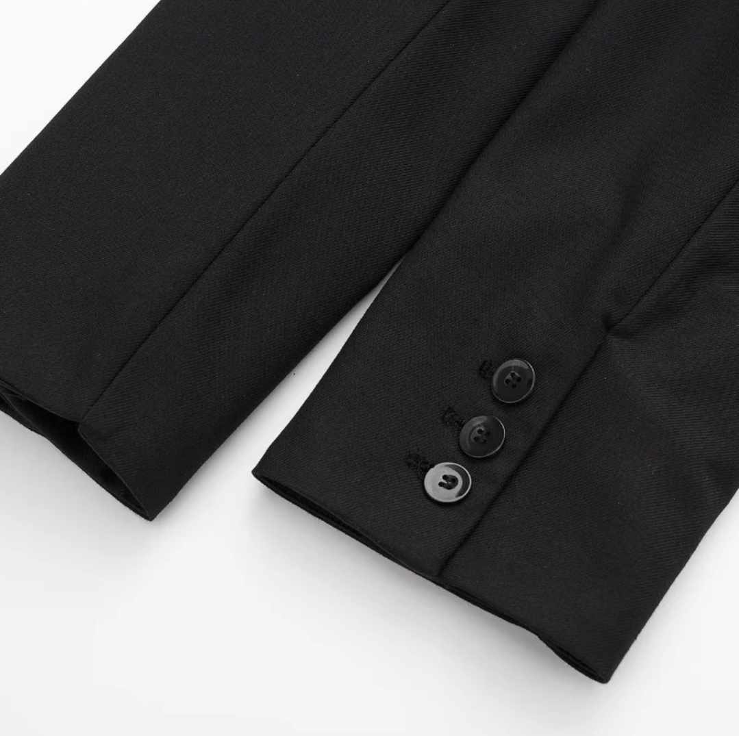 Damska krótka czarna marynarka rozmiar L - obrazek 4