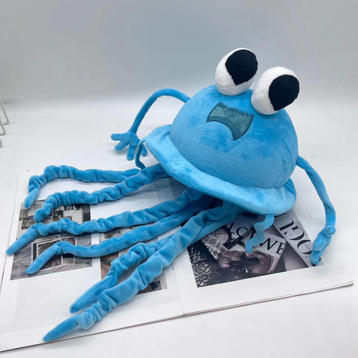 MASKOTKA PLUSZOWA ZABAWKA NIEBIESKA MEDUZA - obrazek 3