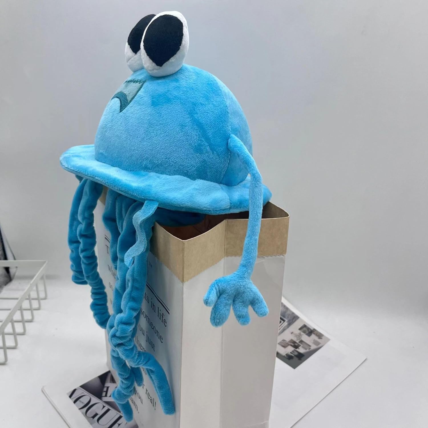 MASKOTKA PLUSZOWA ZABAWKA NIEBIESKA MEDUZA - obrazek 5