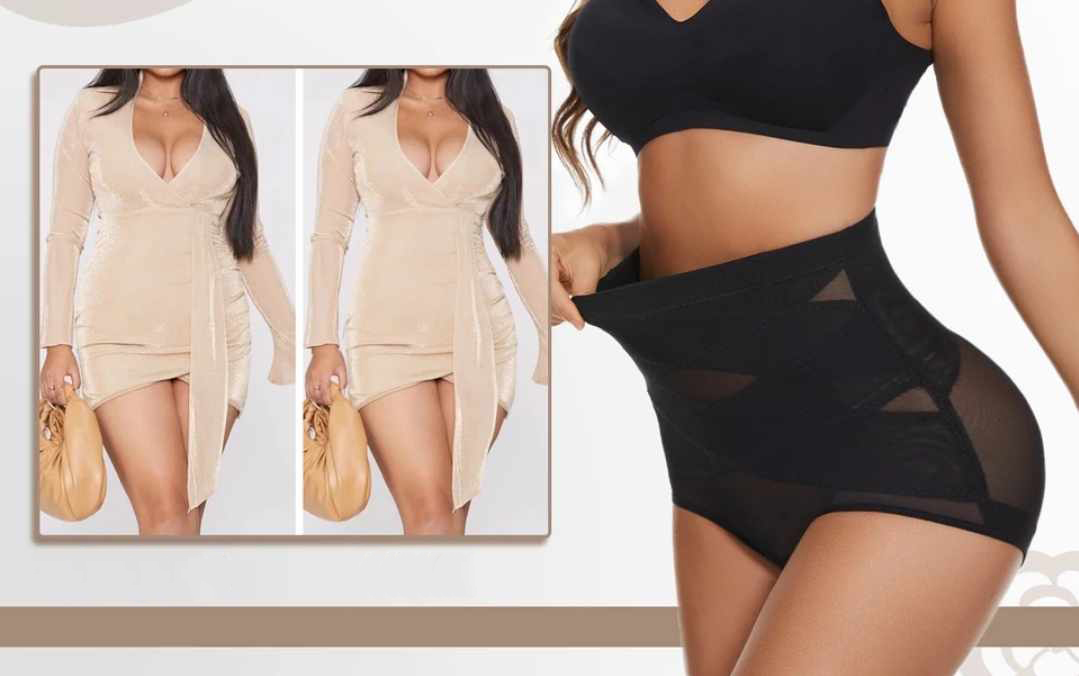 Majtki damskie modelujące z wysoką talią - obrazek 4