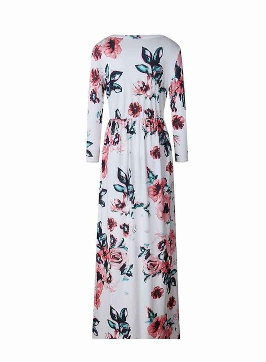 Sukienka maxi w kwiaty rozmiar S - obrazek 2