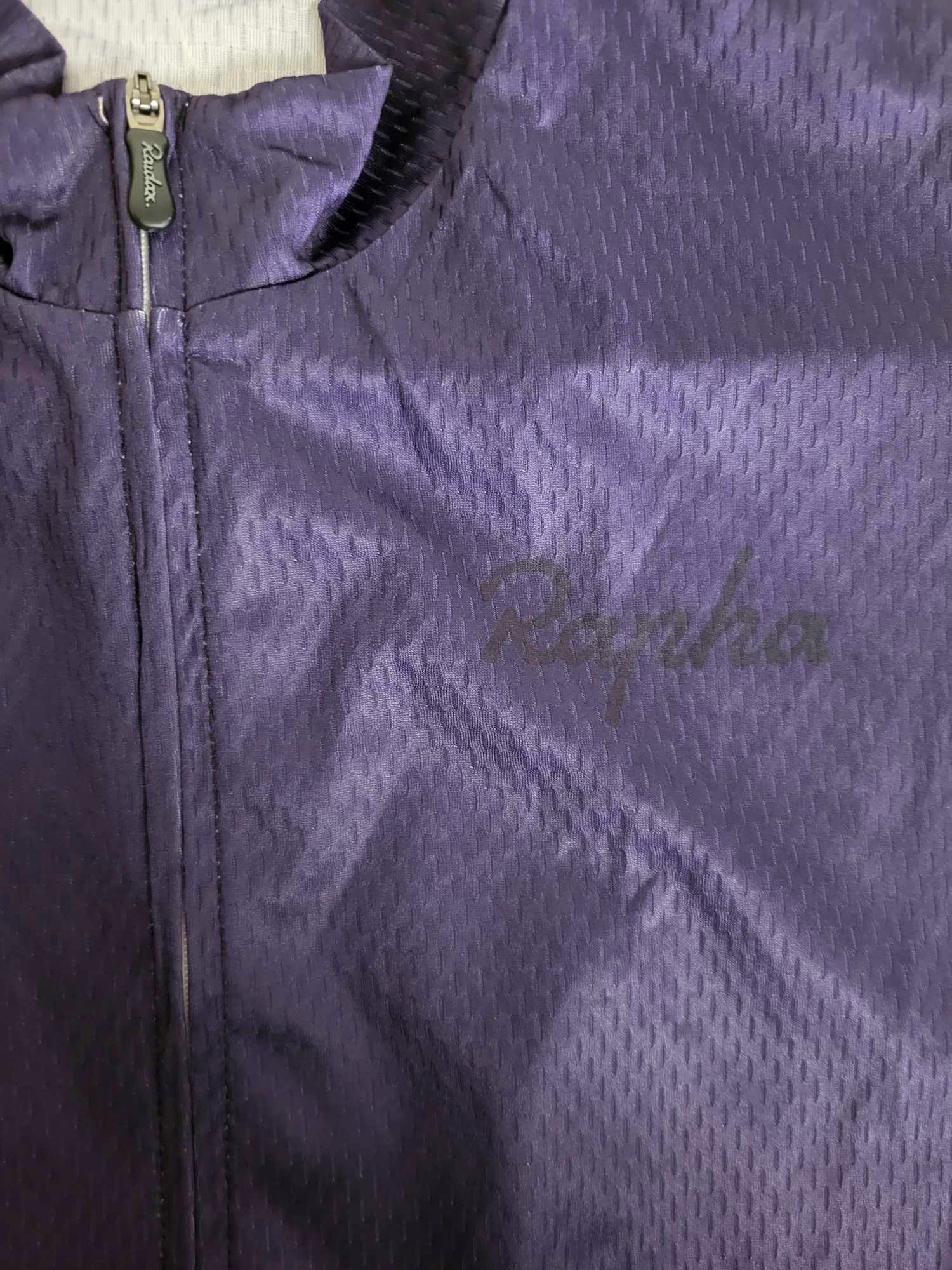 Koszulka rowerowa fioletowa bez rękawów - obrazek 3