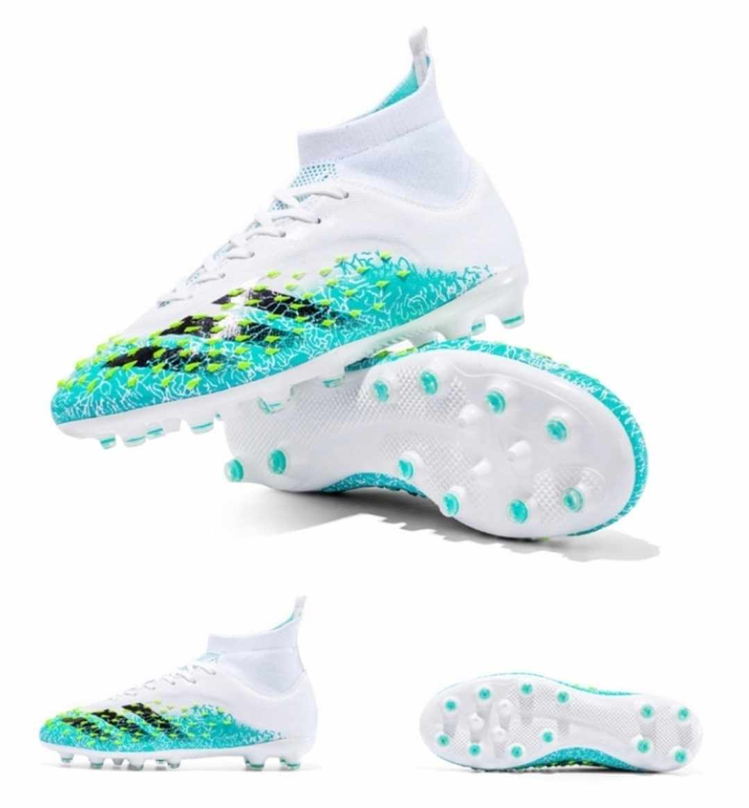 Buty piłkarskie męskie wysokie korki - obrazek 3