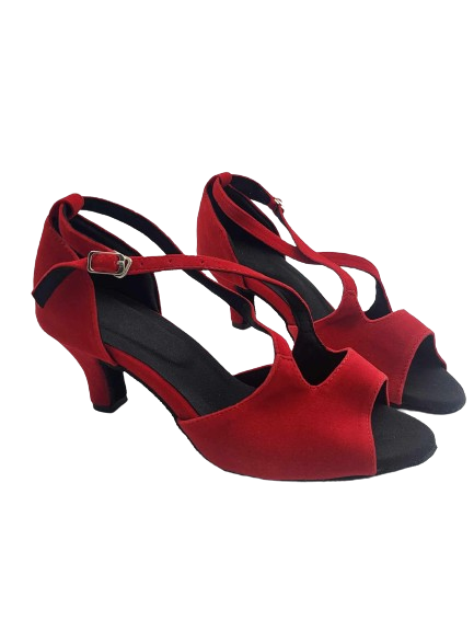 Damskie czerwone buty do tańca - obrazek 2