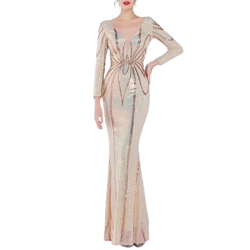 Sukienka CEKINOWA maxi rozmiar L