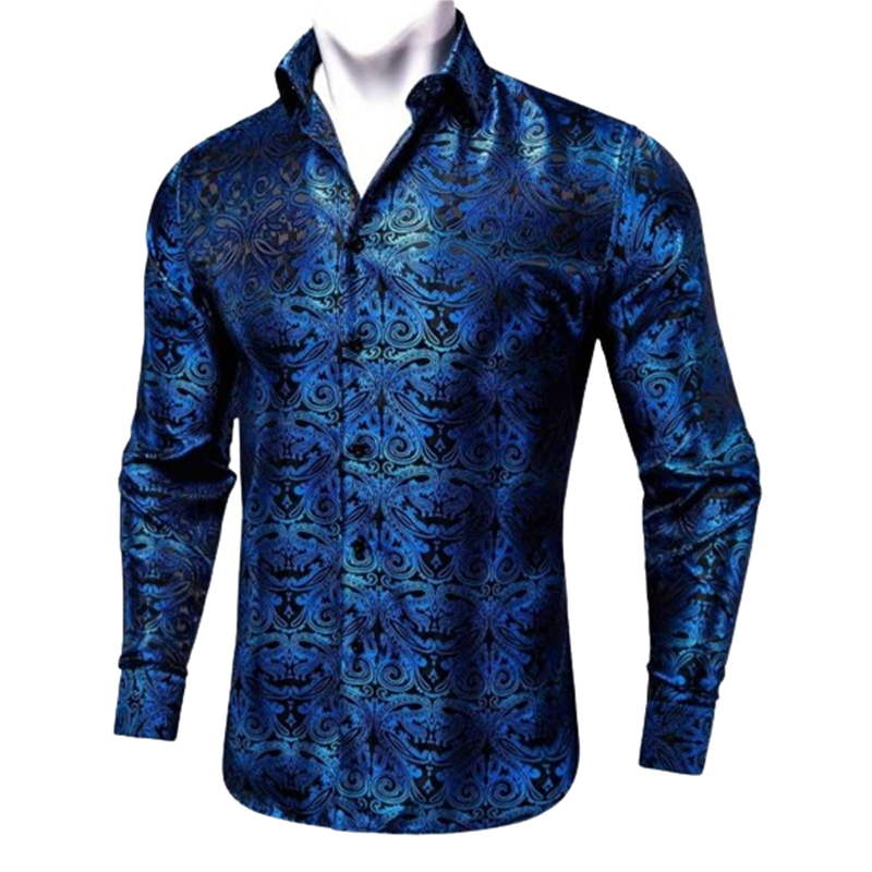 Męska elegancka koszula wzorzysta rozmiar 3XL