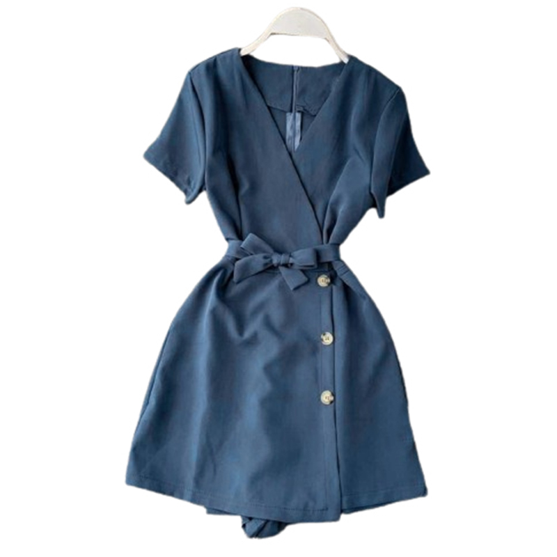 Damski granatowy kombinezon rozmiar S