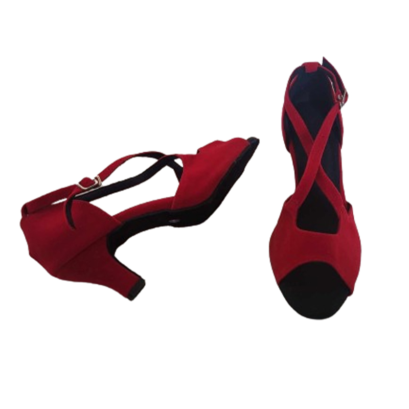 Damskie czerwone buty do tańca