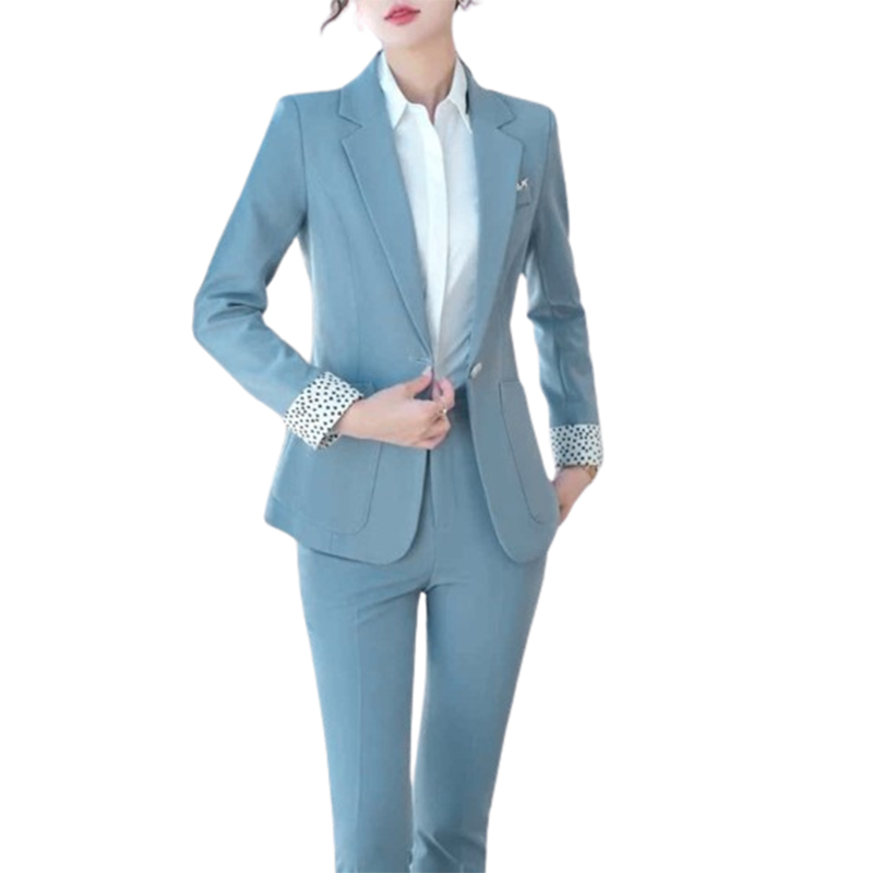 Damski garnitur elegancki komplet dwuczęściowy