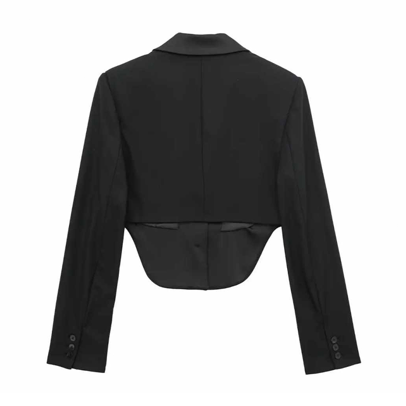 Damska krótka czarna marynarka rozmiar L - obrazek 2