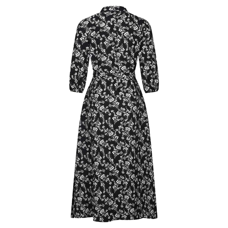 Sukienka midi z 3/4 rękawem rozmiar M - obrazek 2