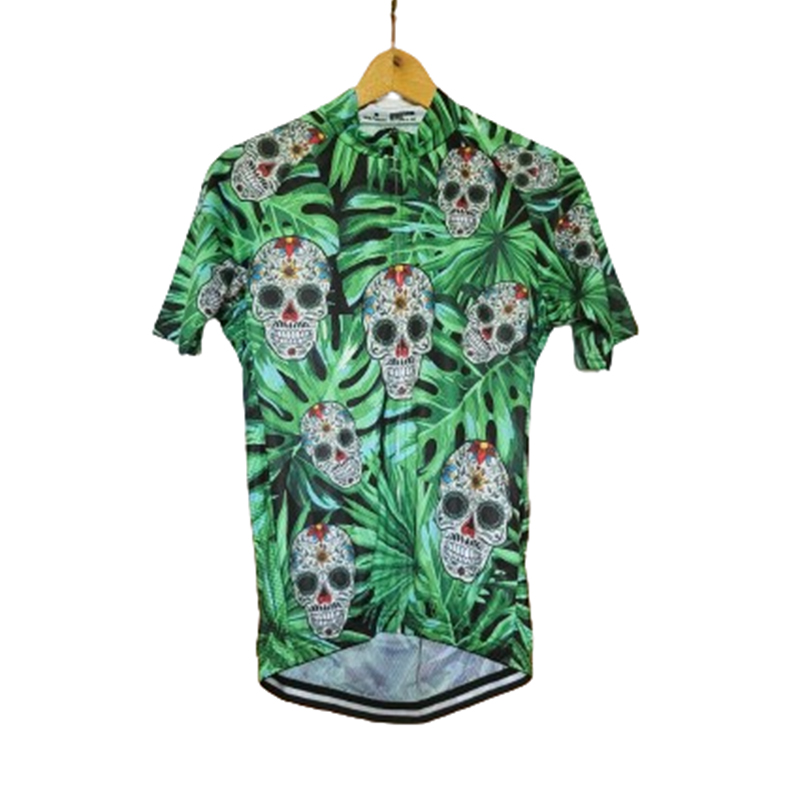 Koszulka rowerowa wzorzysta z krótkim rękawem - obrazek 2