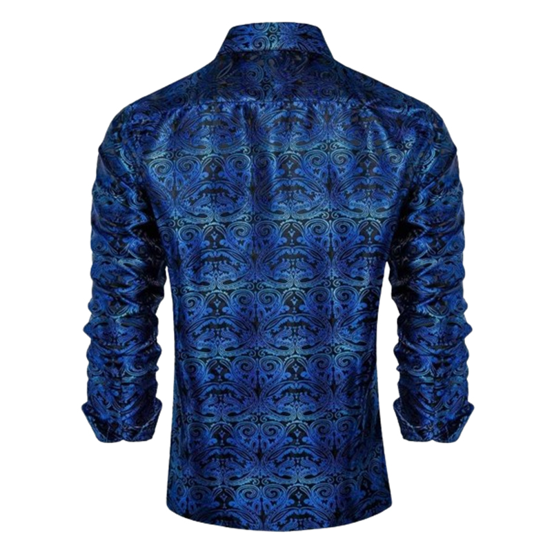 Męska elegancka koszula wzorzysta rozmiar 3XL - obrazek 2