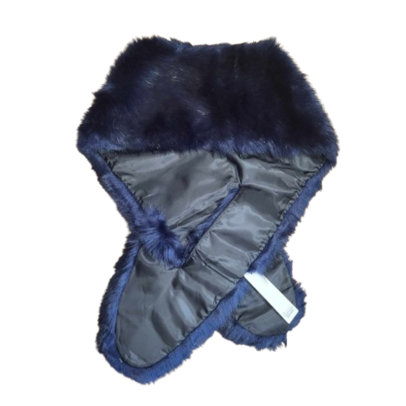 Futrzana Etola damska granatowa - obrazek 2