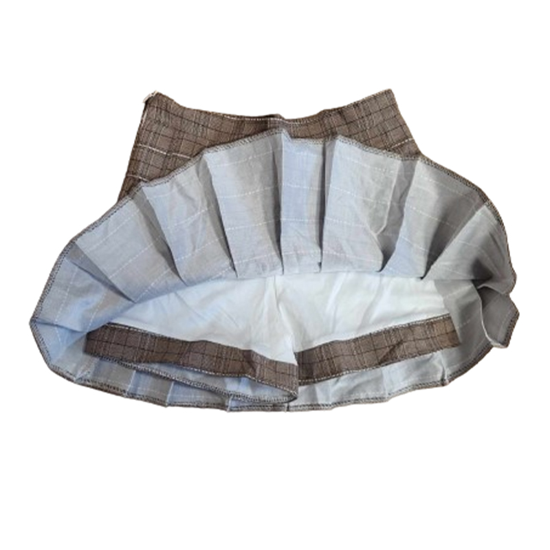 Plisowana spódnica mini w kratkę rozmiar XS/S - obrazek 3