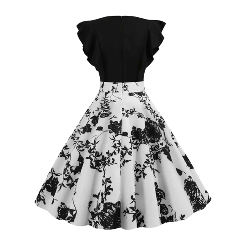 Damska letnia sukienka w kwiaty rozmiar L/XL - obrazek 2