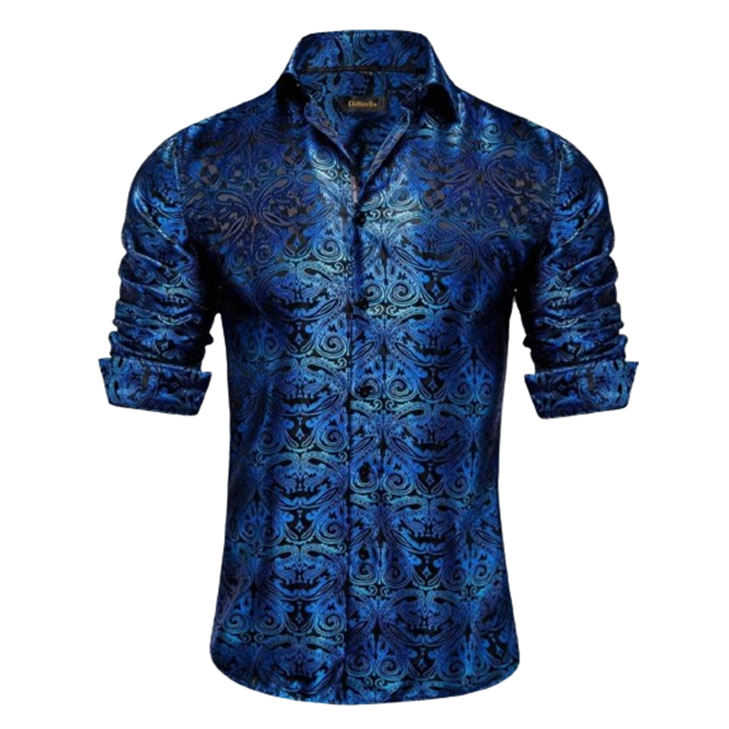 Męska elegancka koszula wzorzysta rozmiar 3XL - obrazek 3