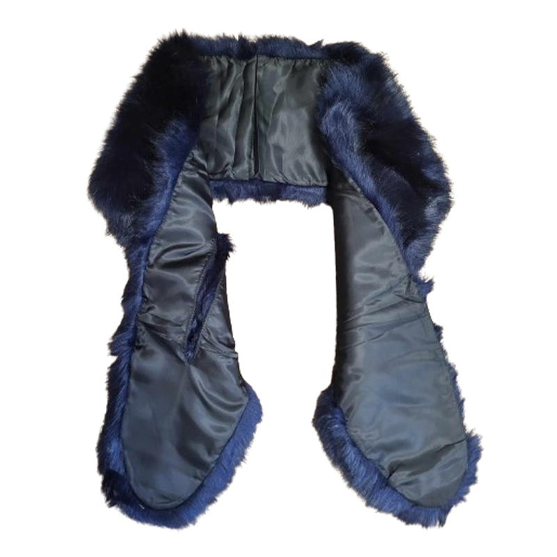 Futrzana Etola damska granatowa - obrazek 3