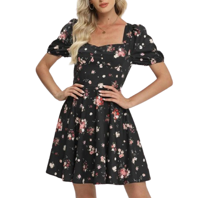 Sukienka rozkloszowana letnia mini rozmiar M