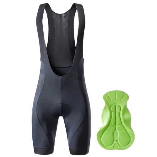 Spodenki rowerowe z szelkami rozmiar L z wkładką