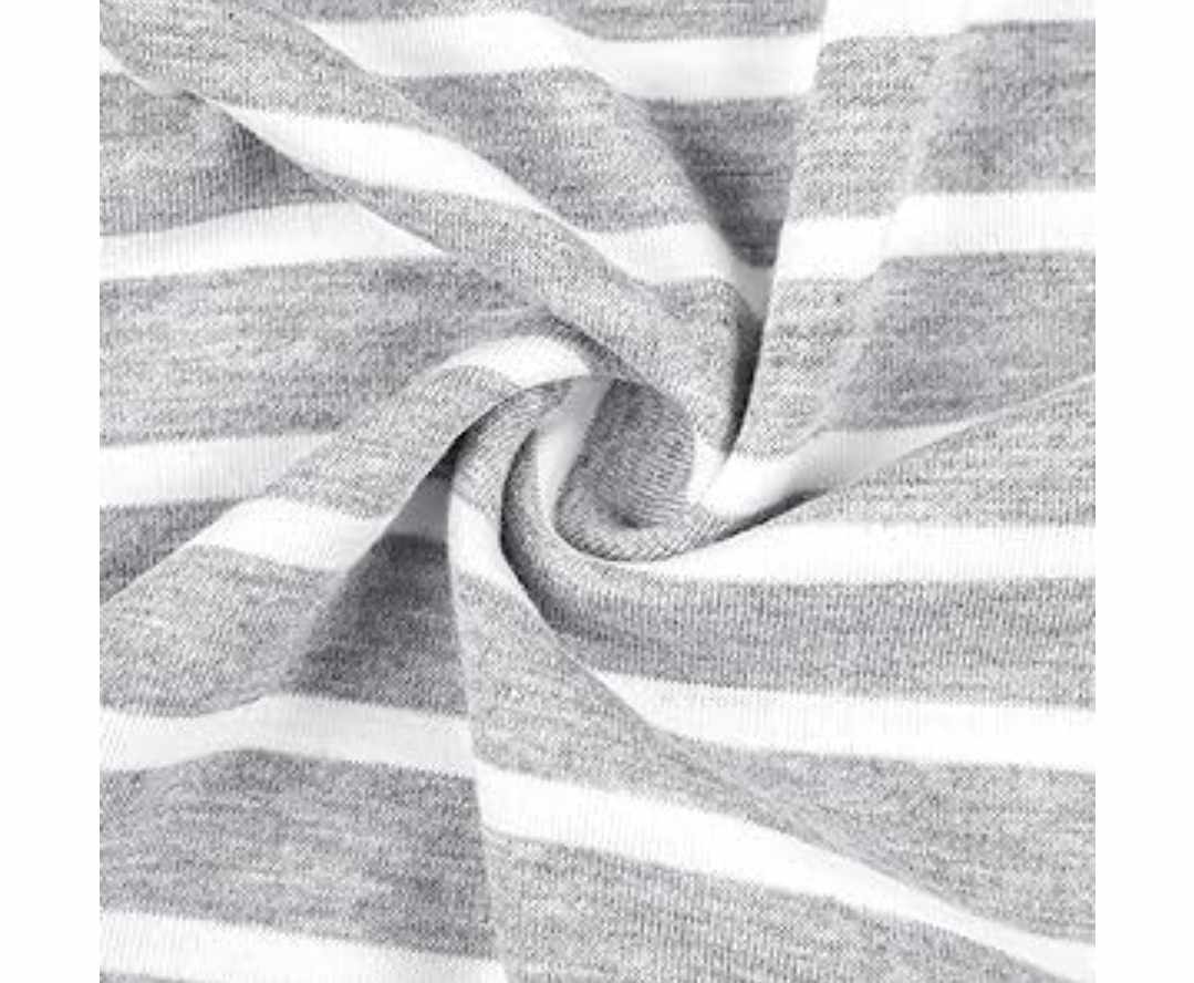 Bluzka do karmienia z długim rękawem w paski - obrazek 2