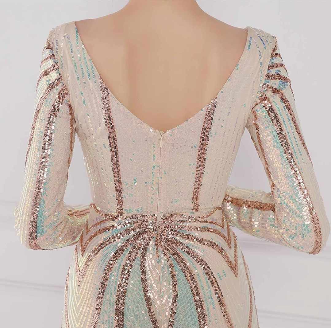 Sukienka CEKINOWA maxi rozmiar L - obrazek 5