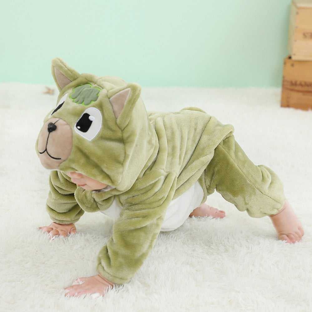 Zielona piżama dziecięca piesek rozmiar 70 - obrazek 5