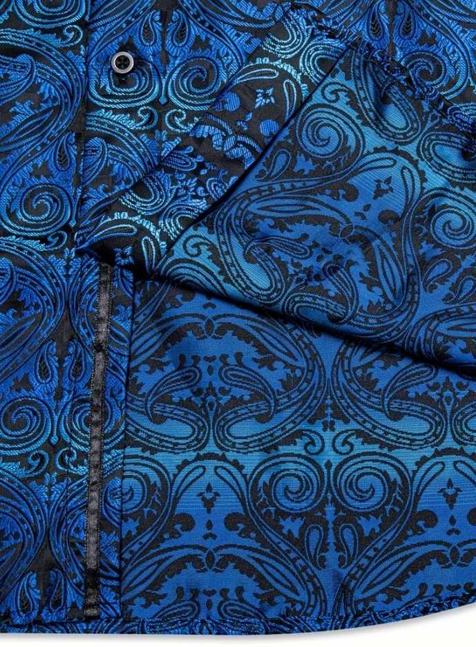 Męska elegancka koszula wzorzysta rozmiar 3XL - obrazek 5