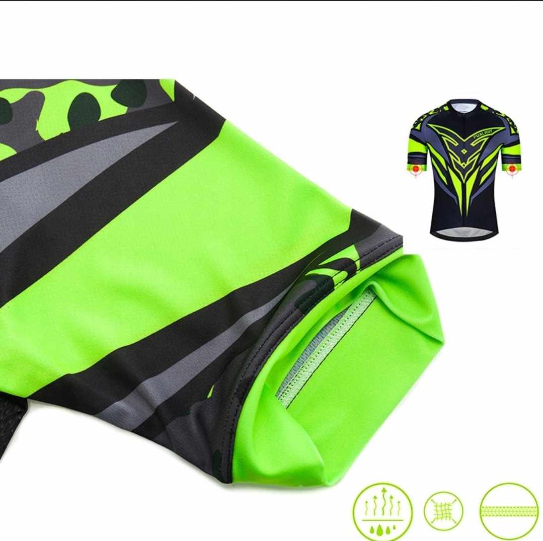 Koszulka rowerowa Fualrny męska z krótkim rękawem - obrazek 3