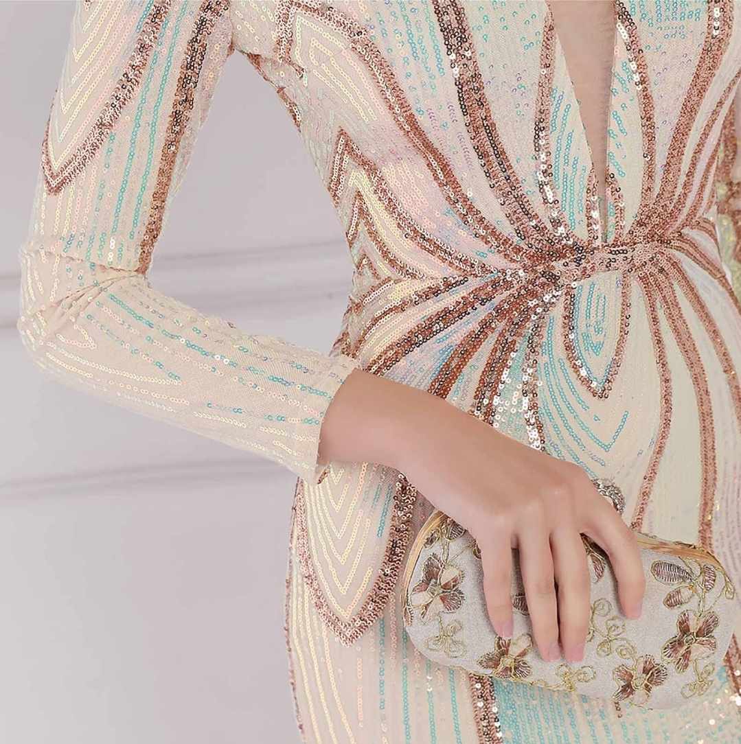 Sukienka CEKINOWA maxi rozmiar L - obrazek 6