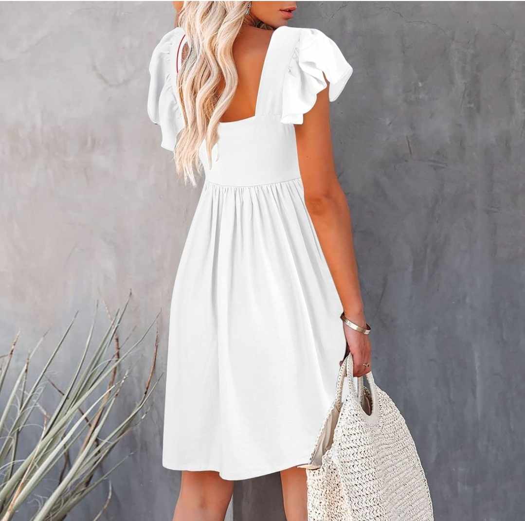 Sukienka letnia mini rozmiar S/M - obrazek 4