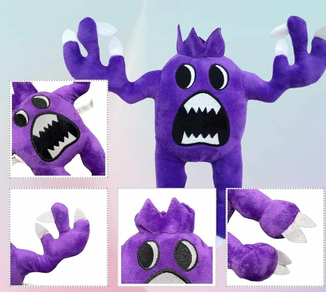 MASKOTKA PLUSZOWA ZABAWKA Garten of Banban Purple Zim - obrazek 2