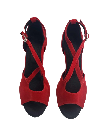 Damskie czerwone buty do tańca - obrazek 6