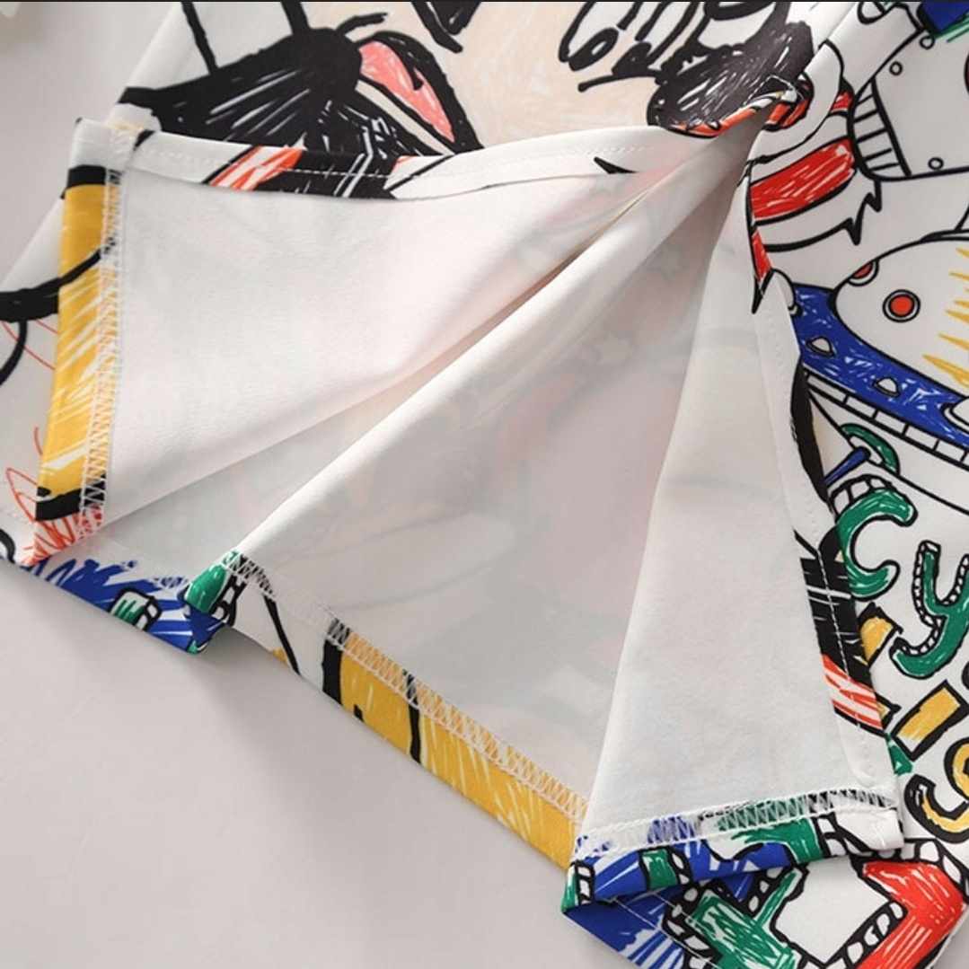 Ołówkowa spódnica z bajkowym motywem rozmiar L - obrazek 5