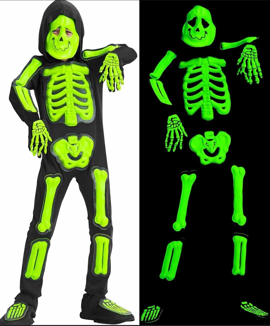 Kostium SZKIELET świecący w ciemności rozmiar 116 - obrazek 4
