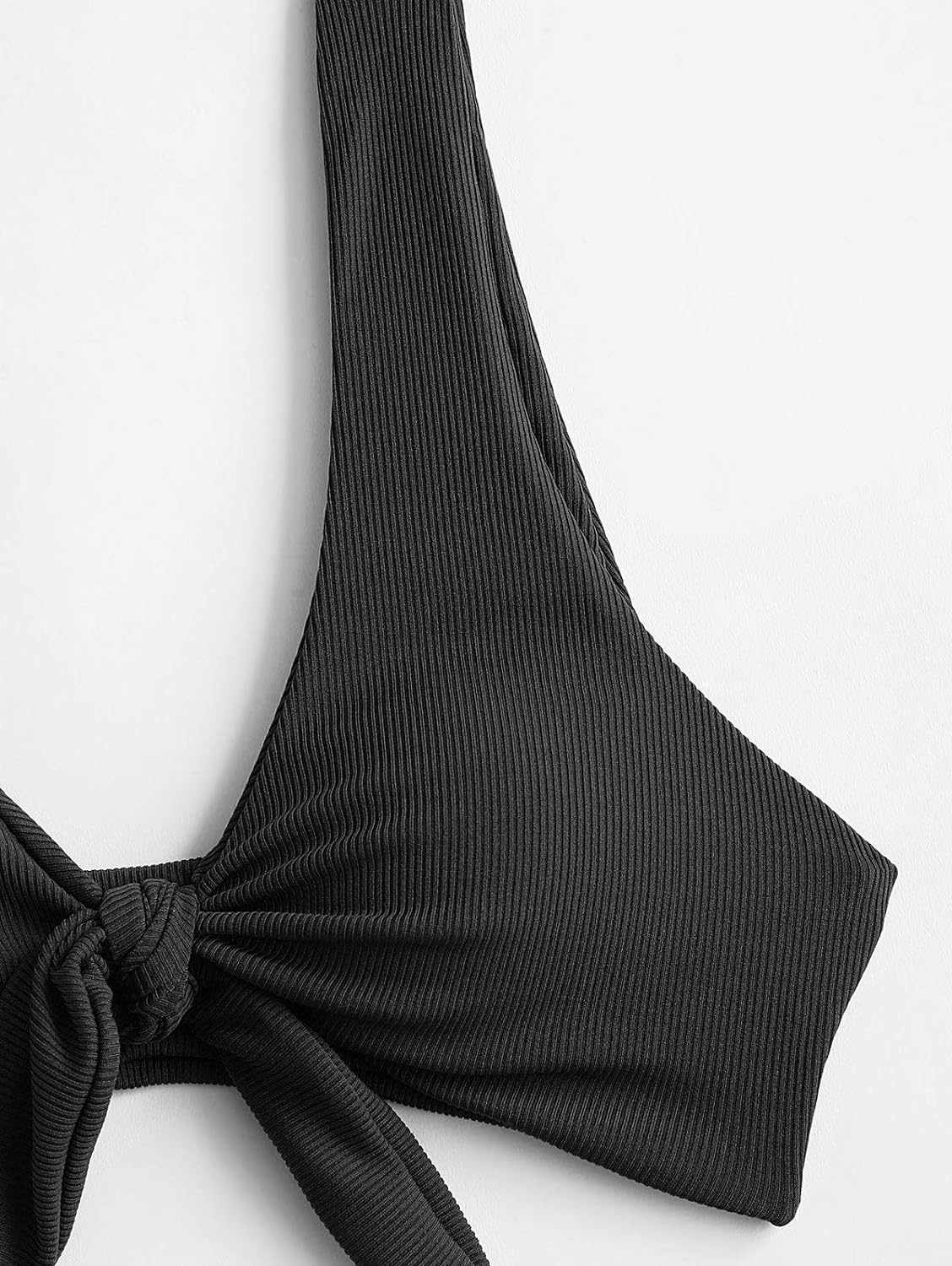 Dwuczęściowy prążkowany strój kąpielowy L - obrazek 4