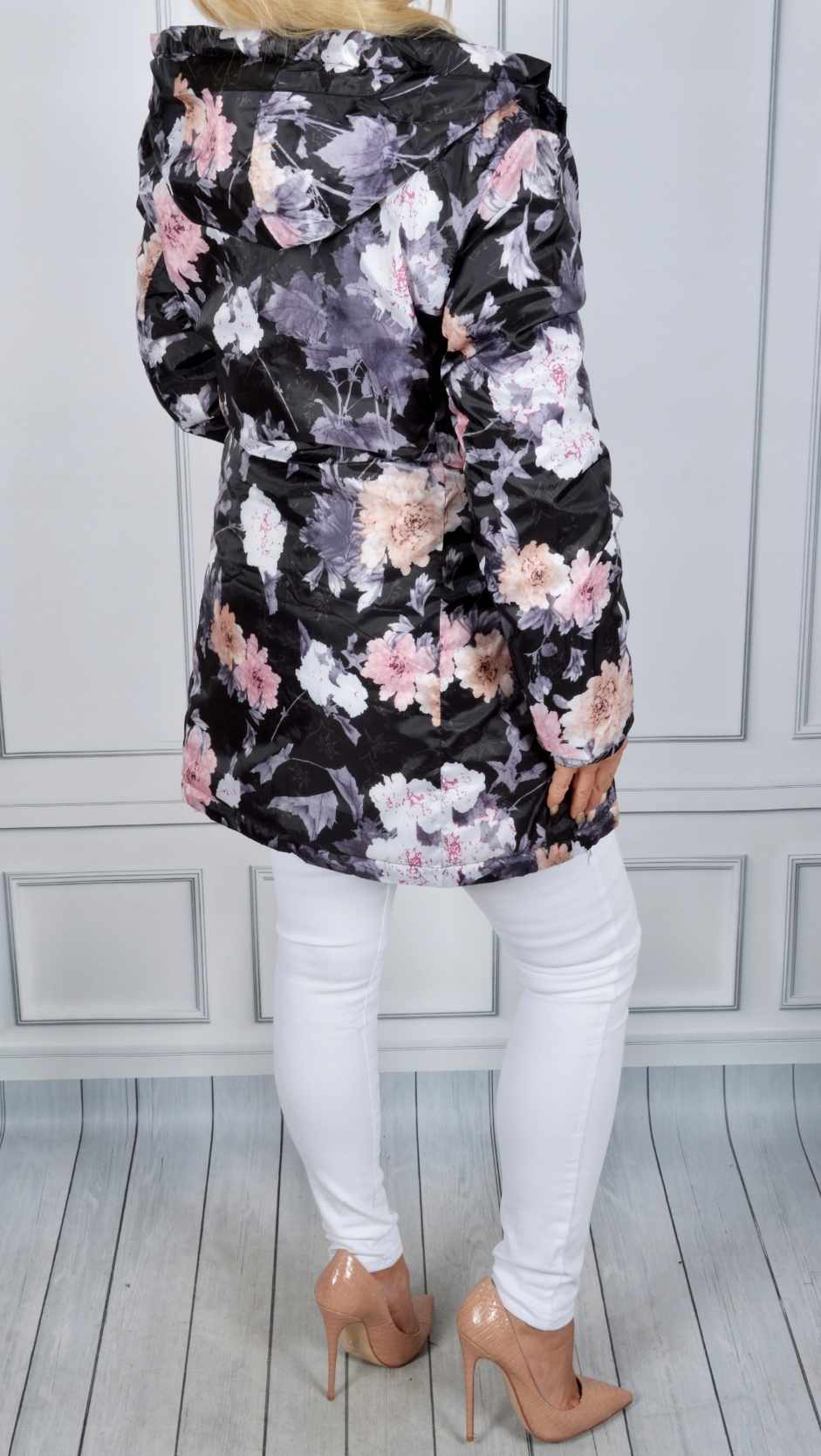 Dwustronna pikowana damska kurtka rozmiar M/L - obrazek 5