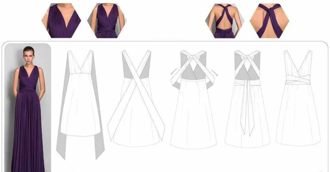 Sukienka maxi wiązana na różne sposoby S/M - obrazek 6