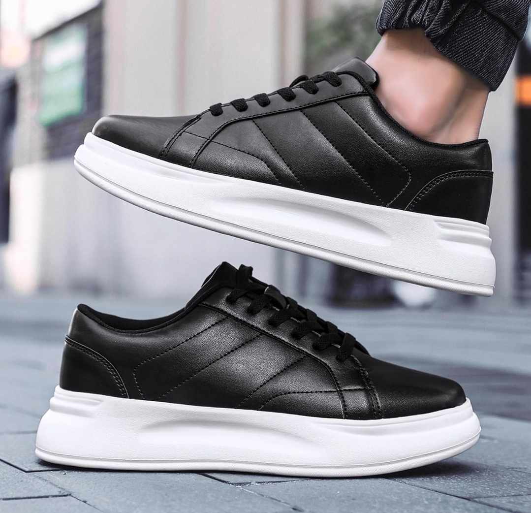 Męskie/Młodzieżowe trampki czarne rozmiar 42 - obrazek 5