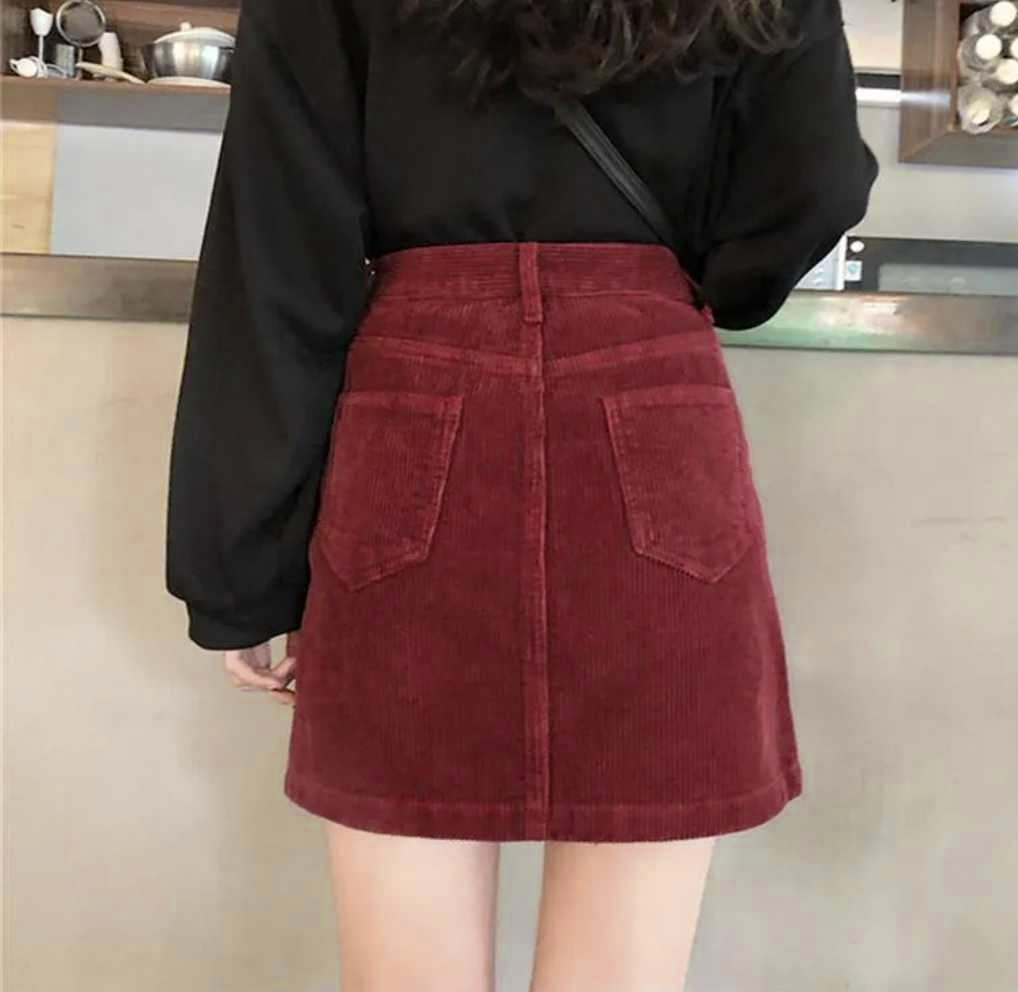 Spódnica sztruksowa mini rozmiar M - obrazek 3