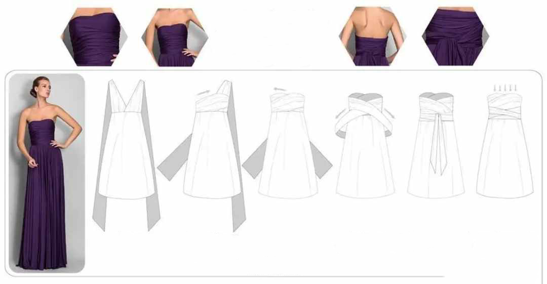 Sukienka maxi wiązana na różne sposoby S/M - obrazek 7