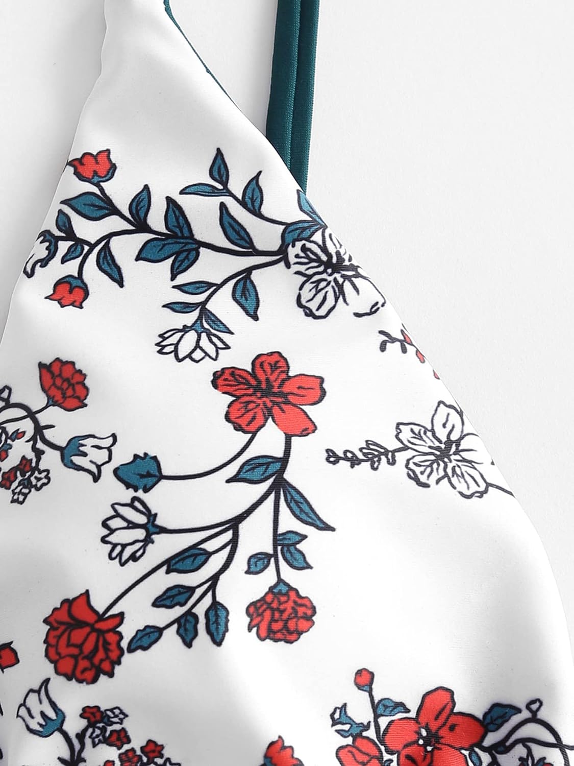 Strój kąpielowy dwuczęściowy w kwiaty rozmiar M - obrazek 4